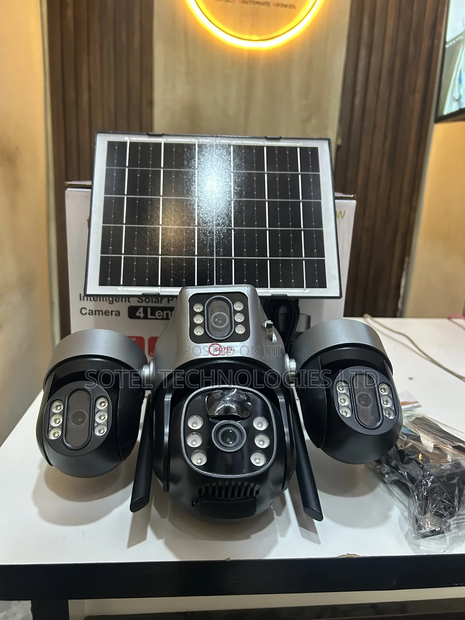 4 Lens V380pro Solar CCTV Camera 4G SIM PTZ Auto Tracking | Security