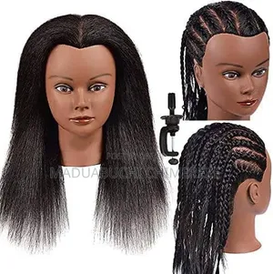 Professional Afro Training Mannequin Head With 100% Synthetic Hair