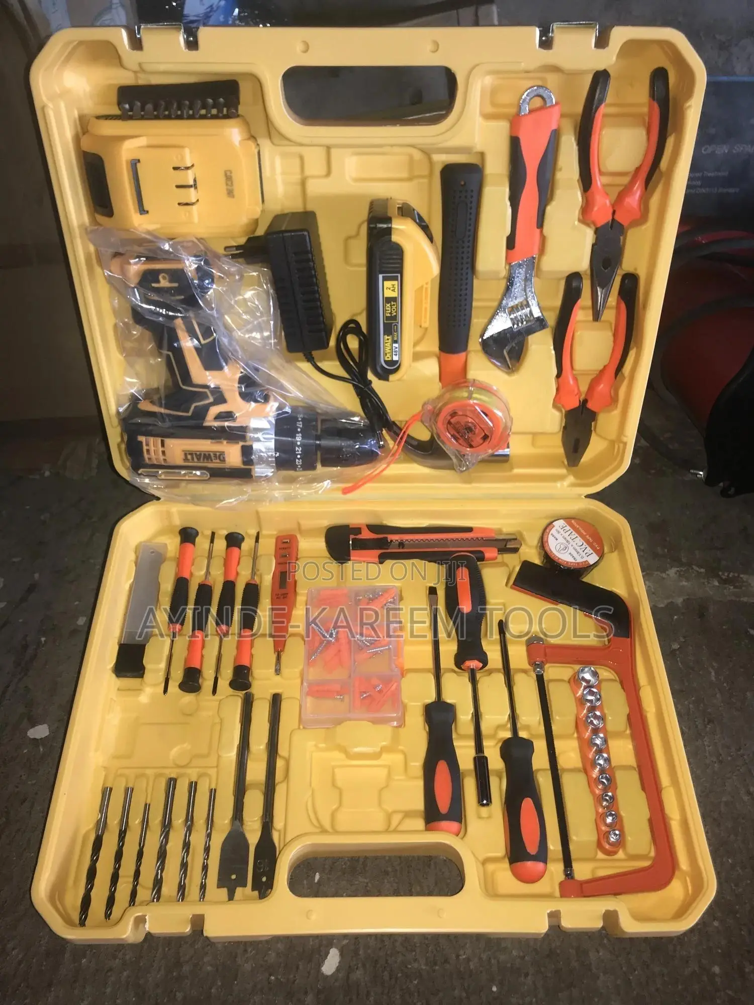 Electrical Tool Box Set With Screw Machine