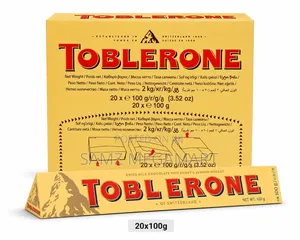 Toblerone Swiss Milk Chocolate With Honey Almond Nougat 20x100g