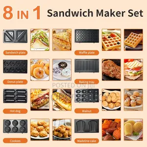 Sokany 8-in-1 Multifunctional Sandwich Maker Set