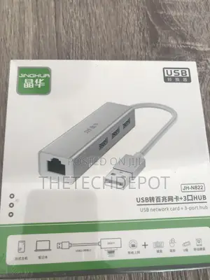 USB 3in1 Network Card +3-Port Hub