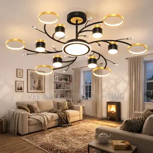 Luxury Modern LED Ring Chandelier - For Living Room, Master’s Bedroom