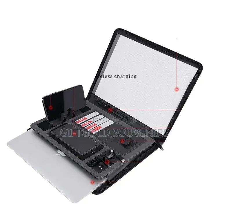 Multifunctional A4 USB Wireless Fast Charging Document Folder