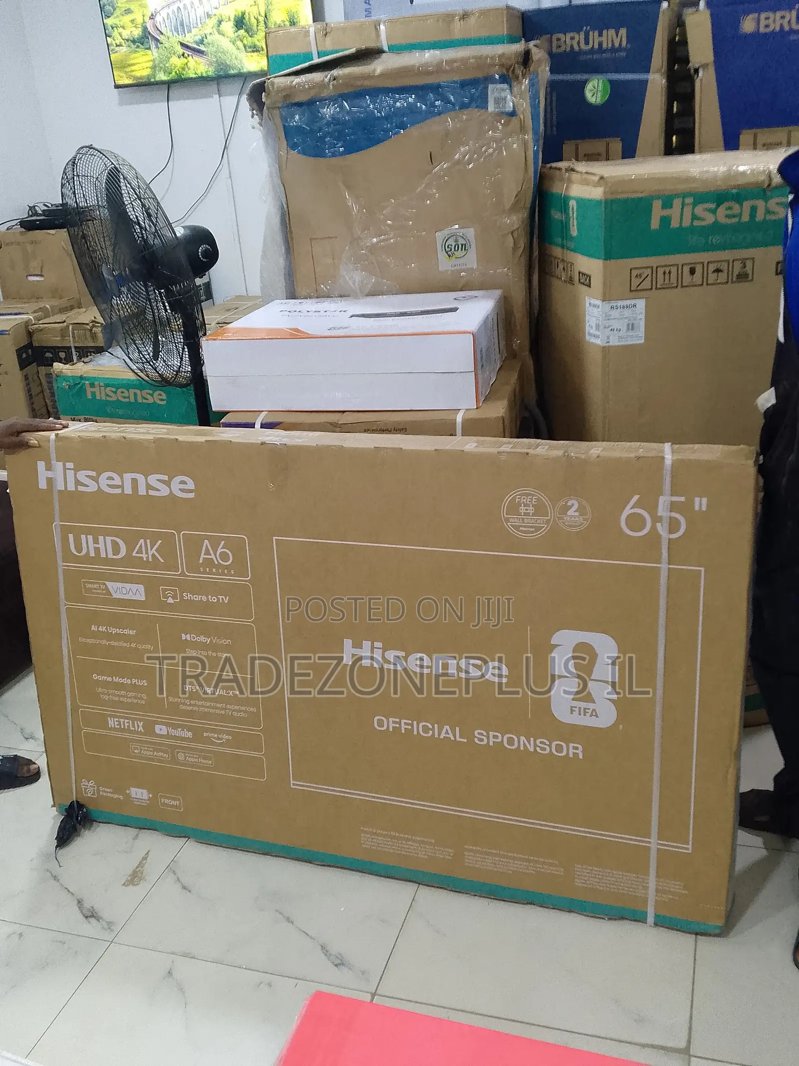Hisense 65 Inches Smart With Slim Bezel Design