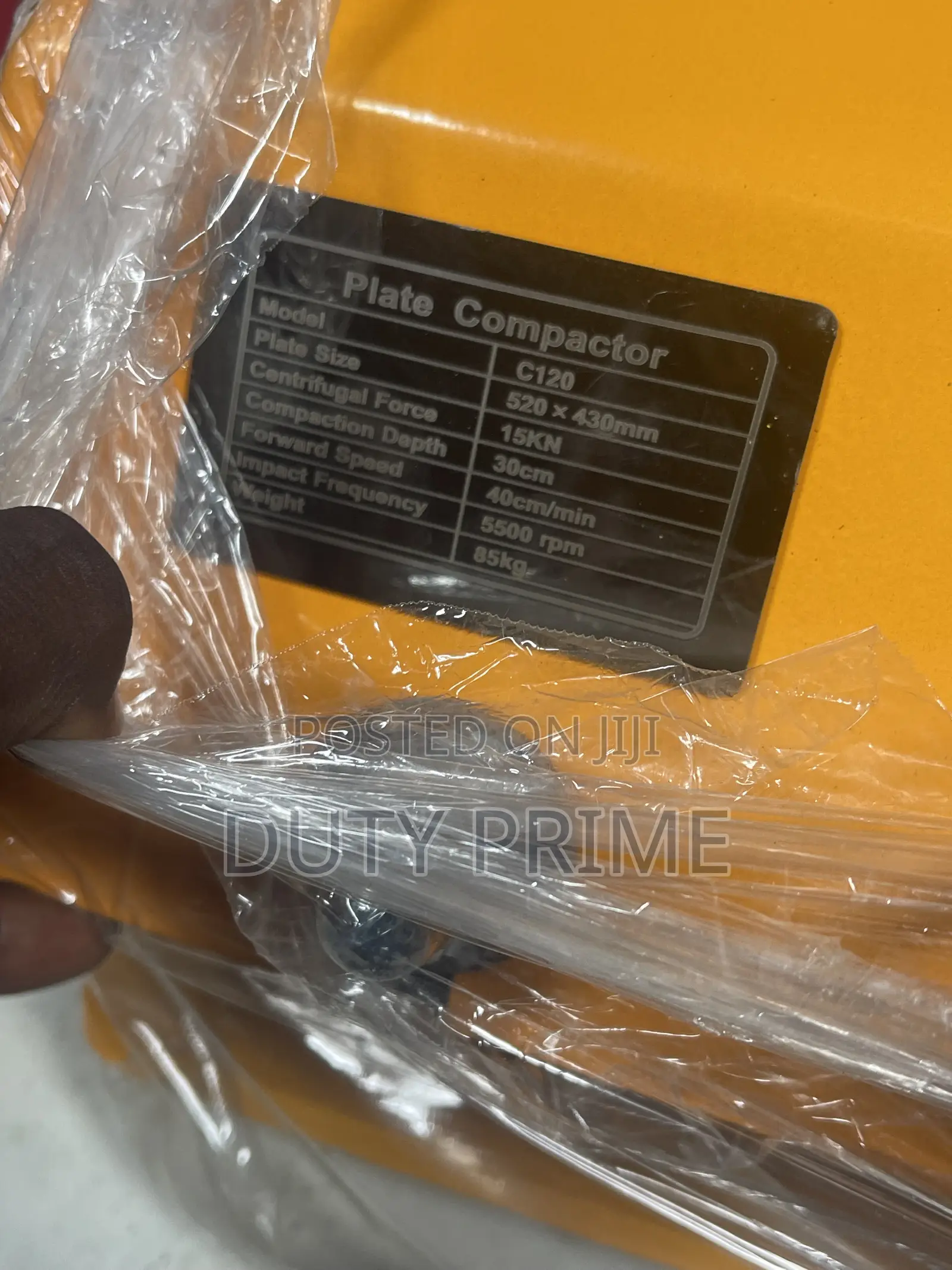 C120 Plate Compactor | 15kN Petrol Vibratory Compactor | 65kg