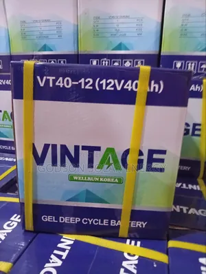 Vintage Solar Gel Deep Cycle Battery