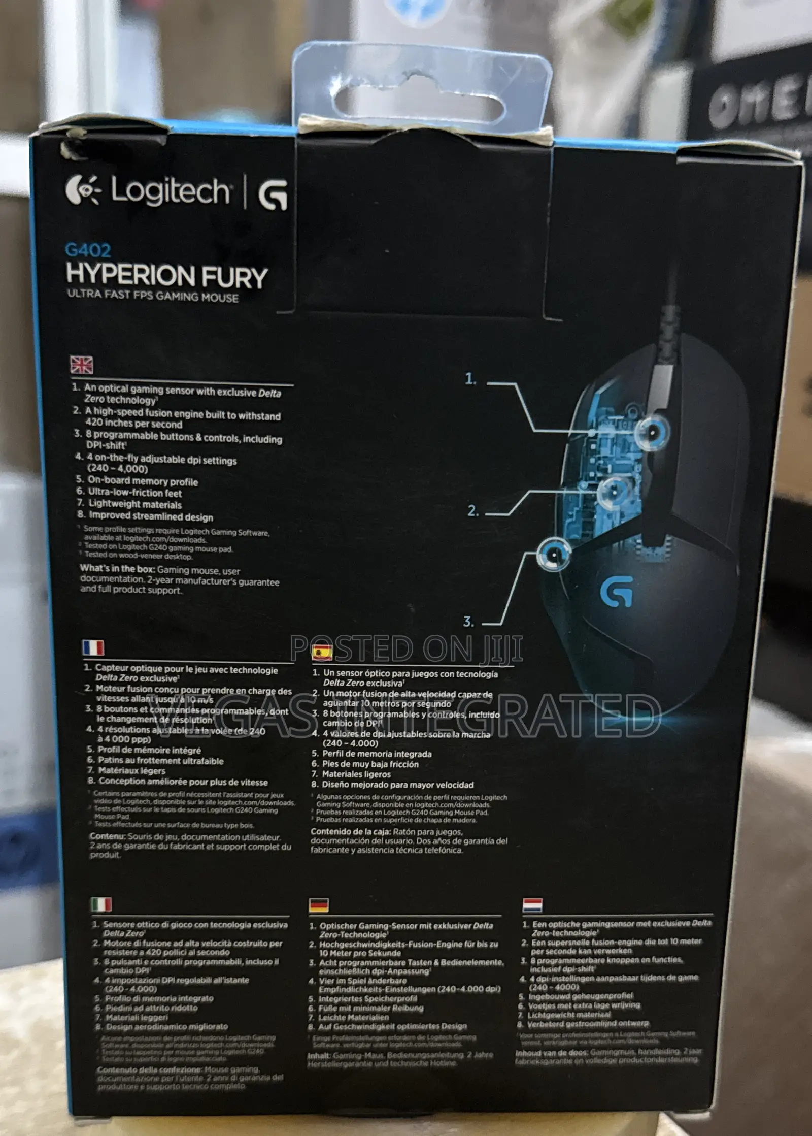 Logitech G402 Hyperion Fury Gaming Mouse