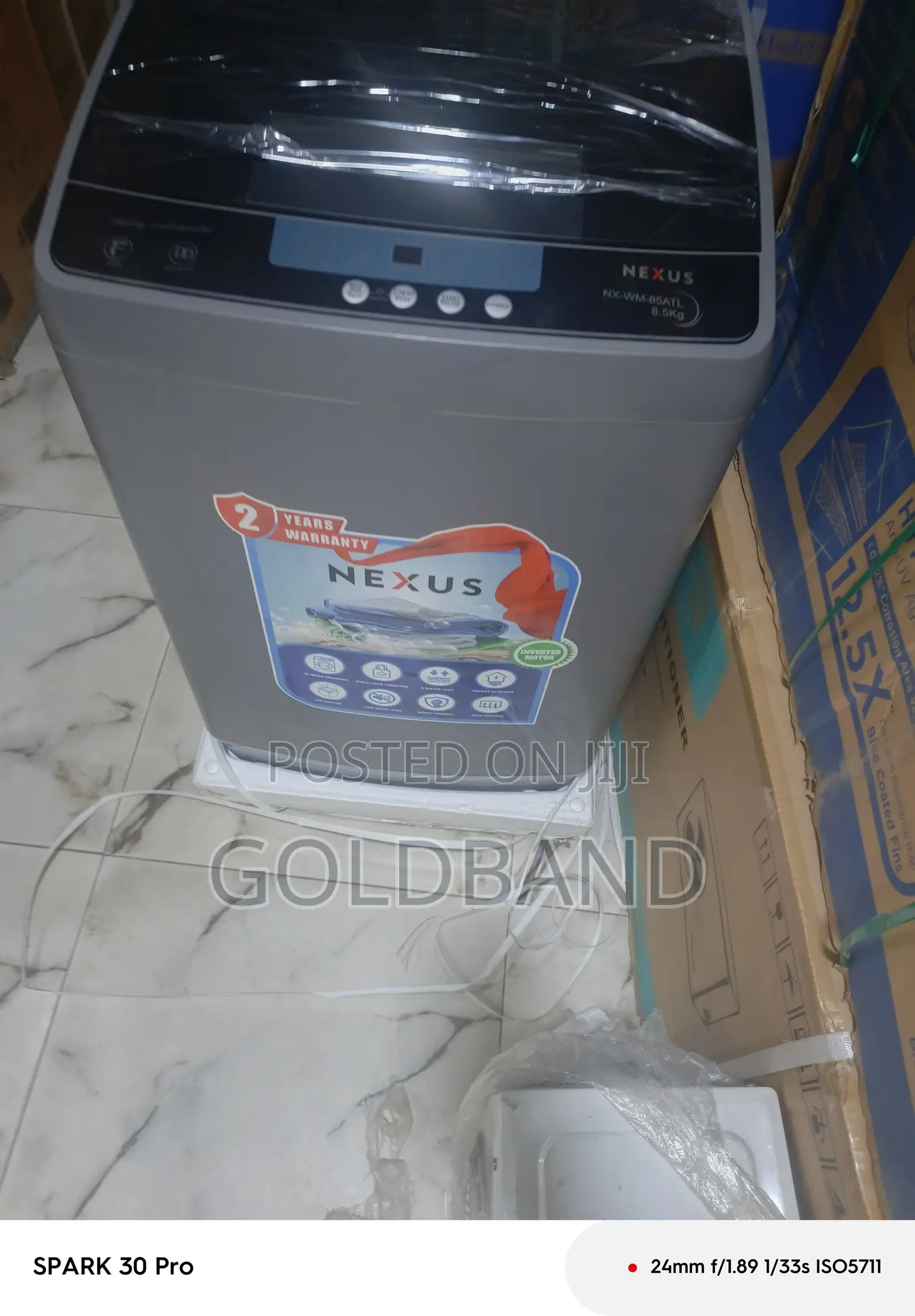 Nexus 8.5kg Quiet Top Loading Washer