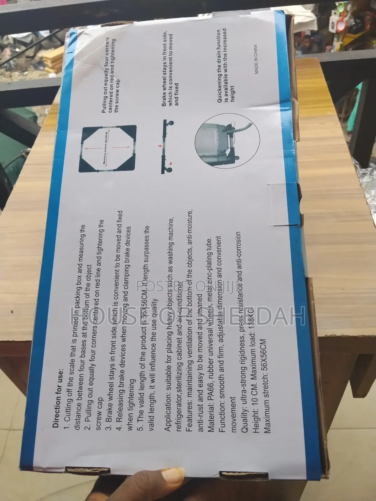 Adjustable and Movable Washing Machine/Fridge Base.