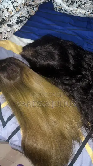 16 Inches Bone Straight and 20inces Body Wave With 5by 5 Closure