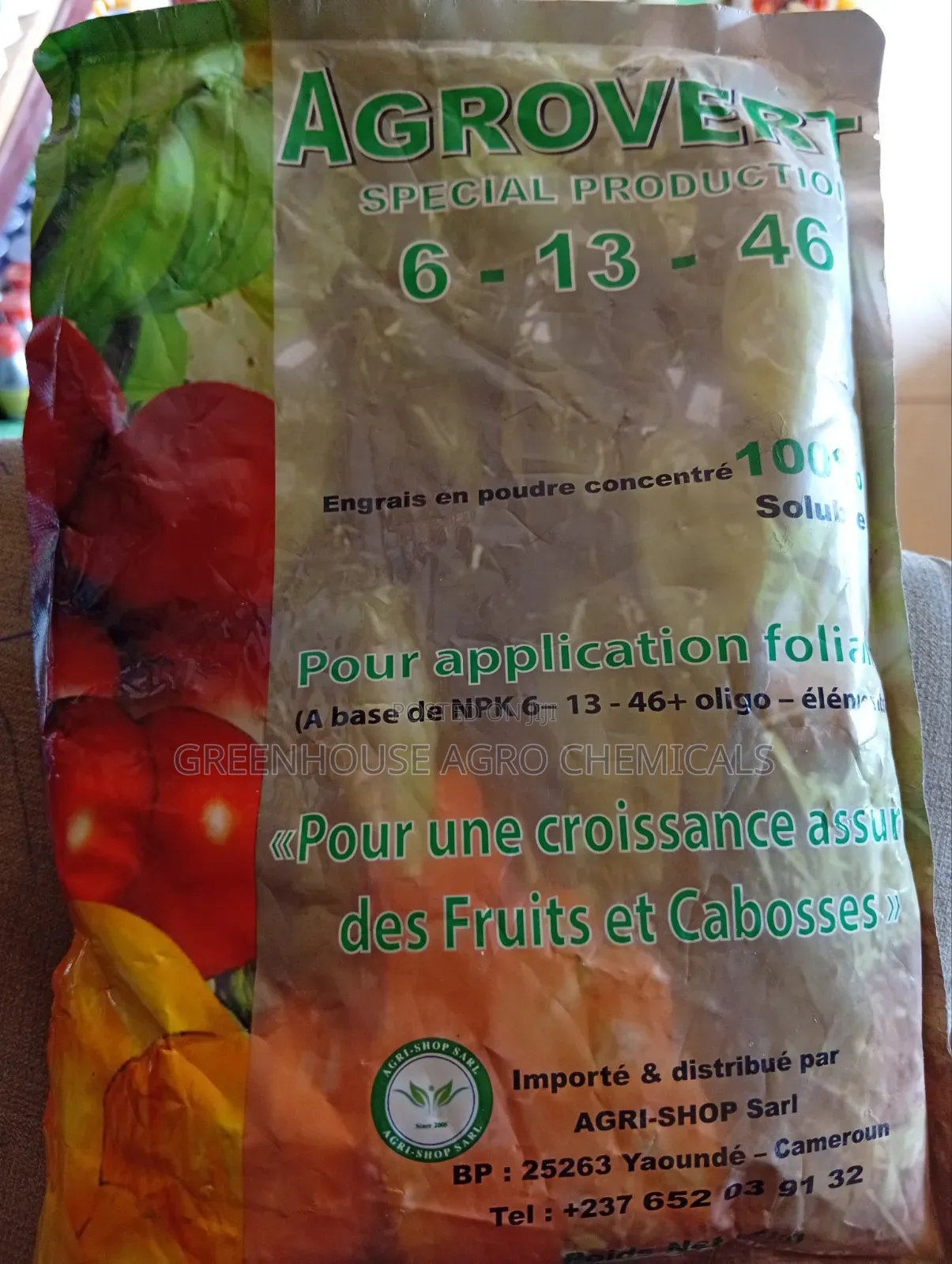 Agrovert Water Soluble NPK Fertilizers (20-20-20, 11-46-14 6-13-46)