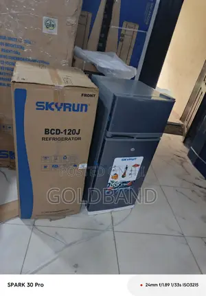 Skyrun BCD-120 120L Efficient Double Door Fridge