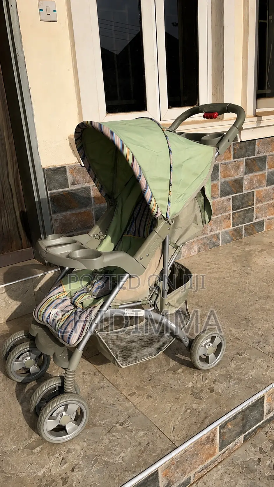 Neatly Used Foldable Baby Stroller With Canopy – Strong Comfortable