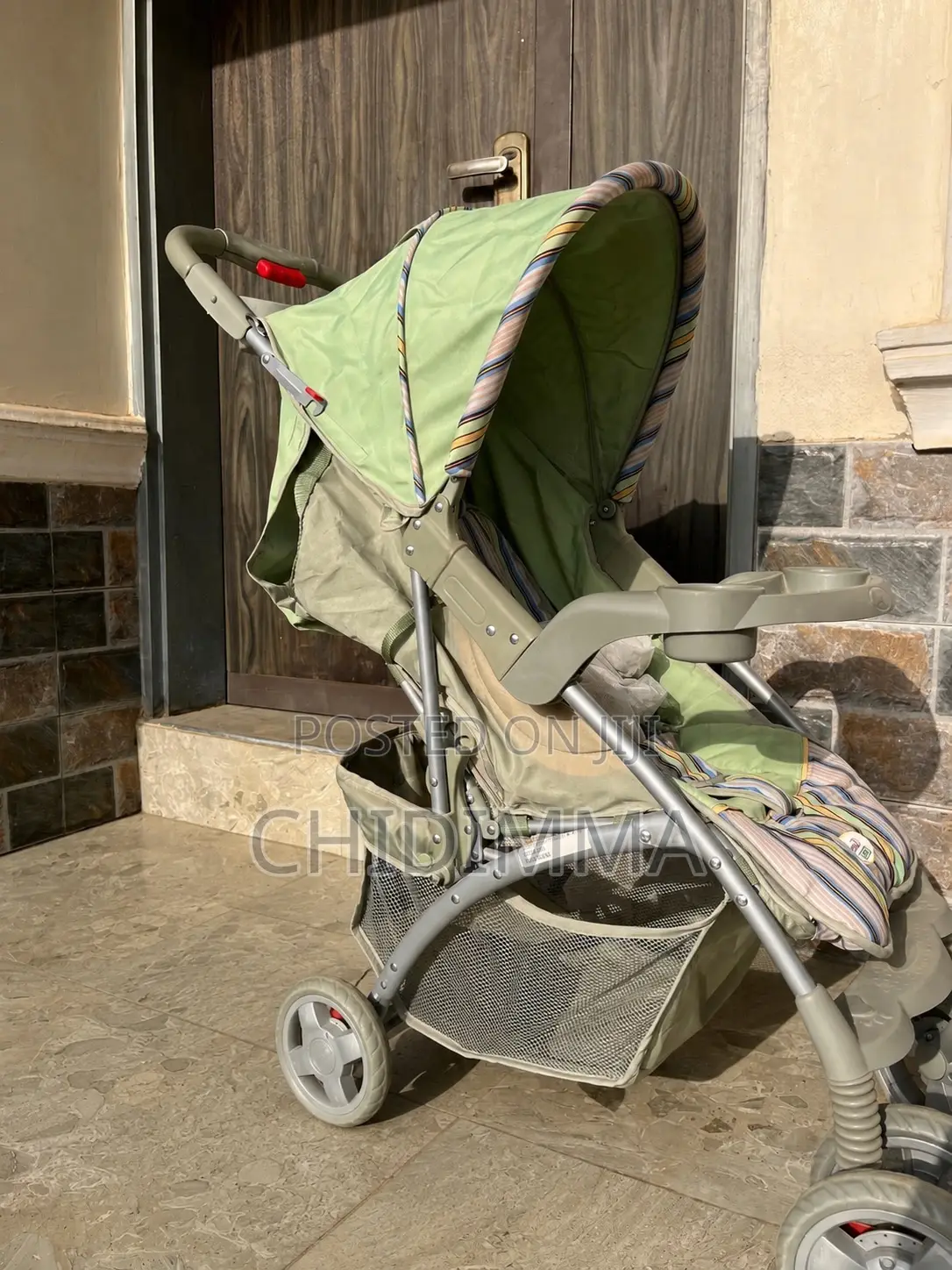 Neatly Used Foldable Baby Stroller With Canopy – Strong Comfortable