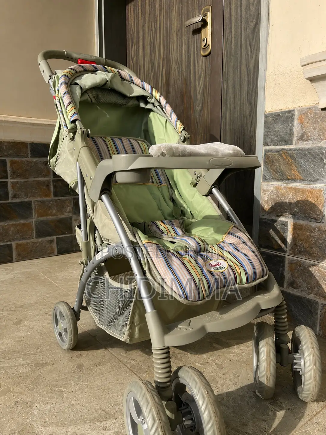 Neatly Used Foldable Baby Stroller With Canopy – Strong Comfortable