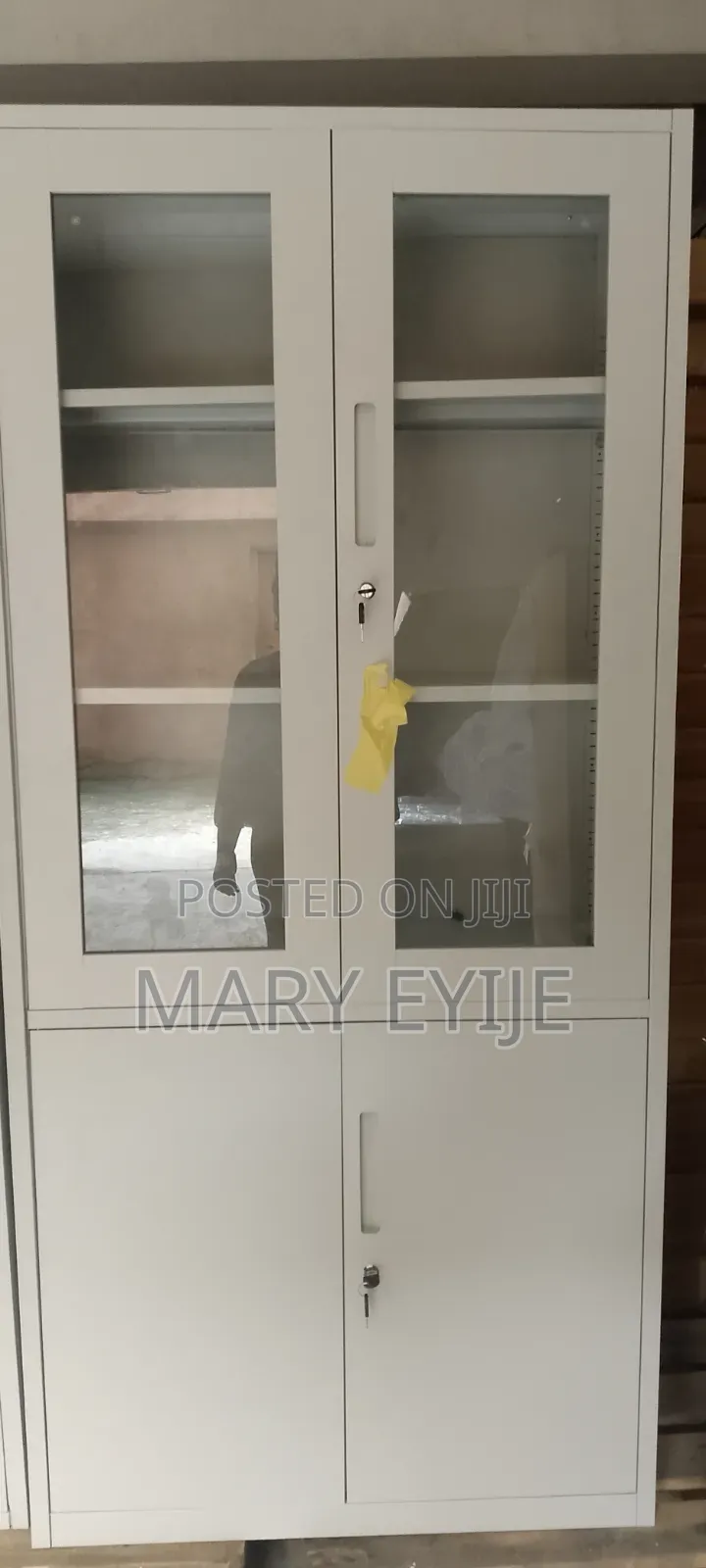 Full Height Cupboard- Half Glass