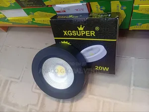 20w Cob Surface Down Light Black Body Warm White and White Light