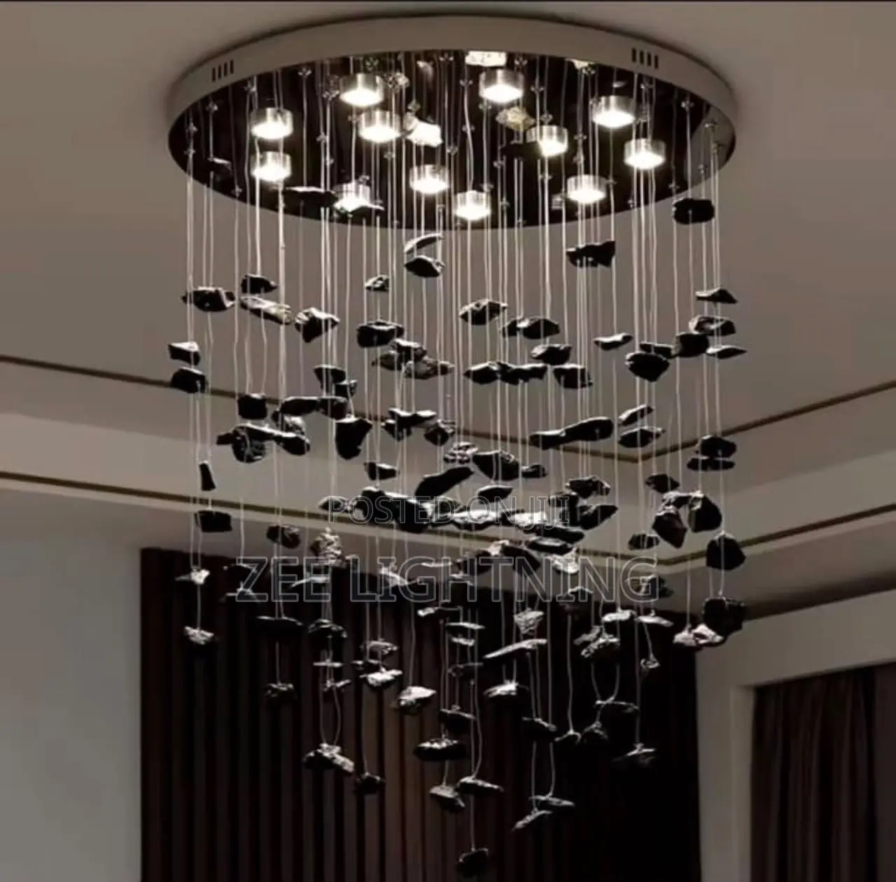 Luxury Stone Drop Chandelier (600mm)