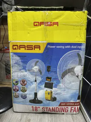 Qasa 18" Solar Standing Fan