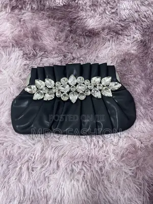 Bronze Black Rhinestone Luxury Clutches