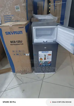 Skyrun BCD-120 120L Compact Double Door Refrigerator