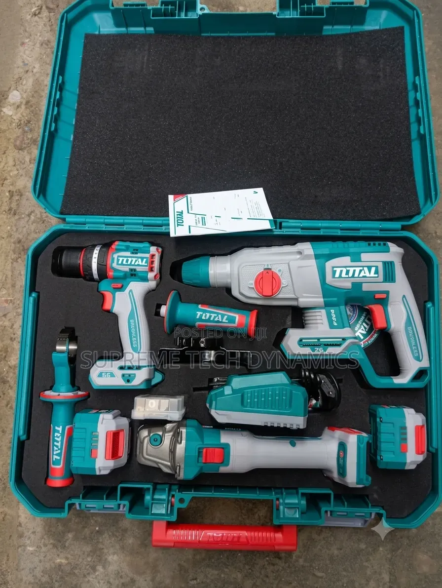 TOTAL 20V Brushless 3-in-1 Cordless Power Tool Combo Kit