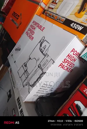 Portable High Speed Packer Bag Closer Back