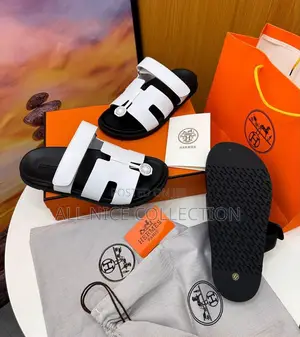 Men Luxury Hermes Slippers Slides / Pams