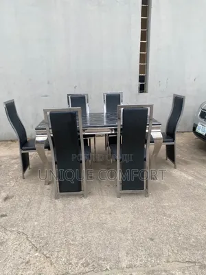 Imported 6 Seaters Marble Top Dining Set (2 Months Old)