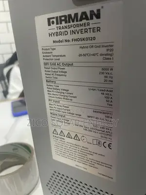 5kva Fireman Hybrid Inverter 48v