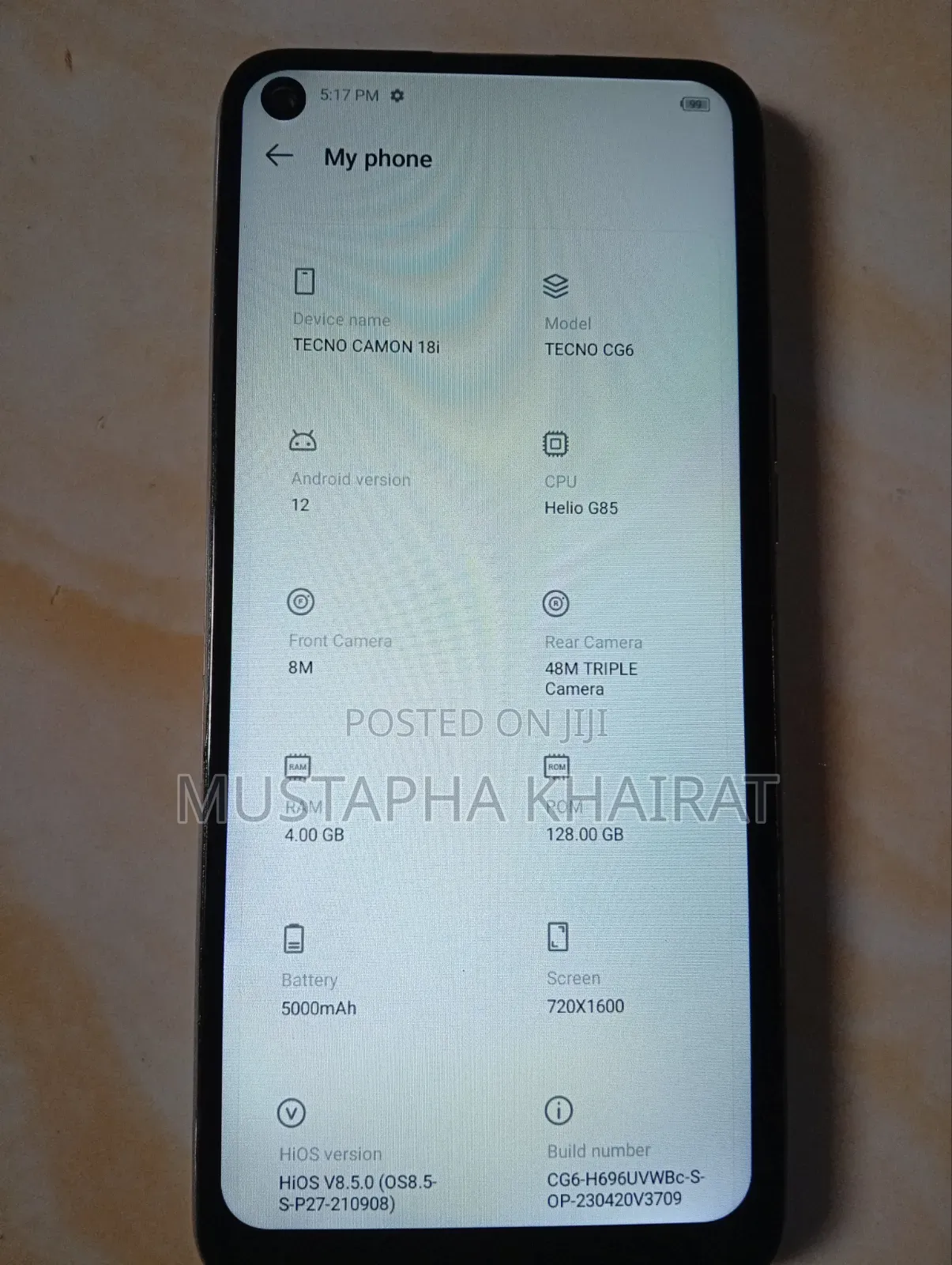 Tecno Camon 18i 128 GB Gray