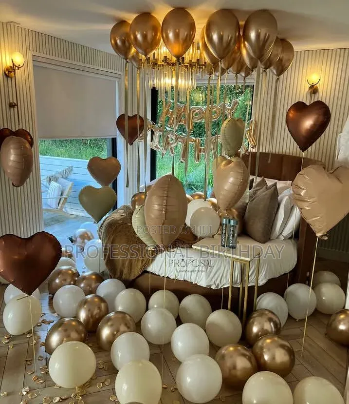 Classy Chocolate Colour Balloon Decor