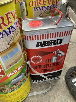 4-Liter Tin of Abro Nitrocellulose Thinner