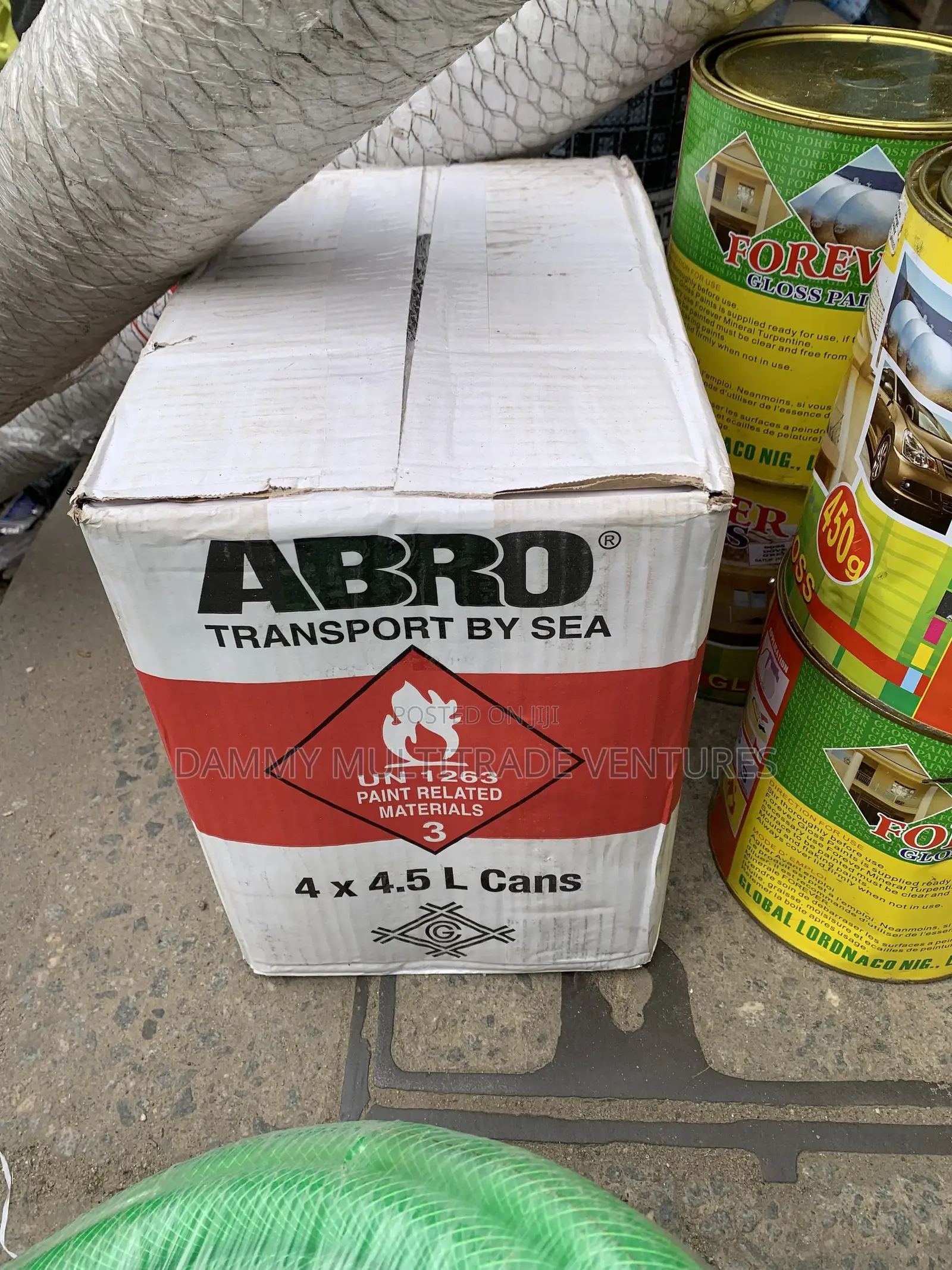 4-Liter Tin of Abro Nitrocellulose Thinner