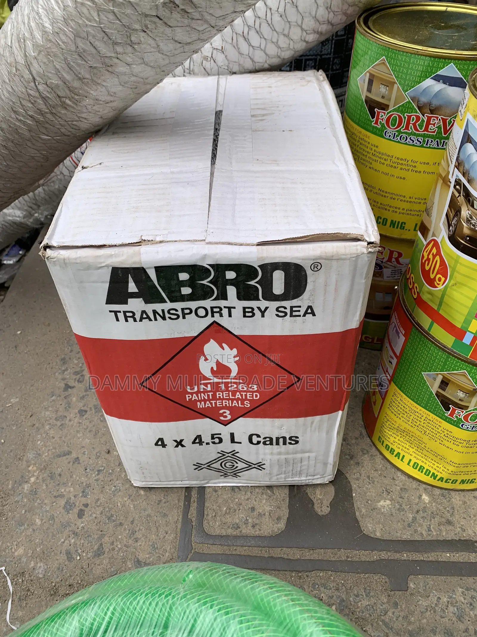 4-Liter Tin of Abro Nitrocellulose Thinner