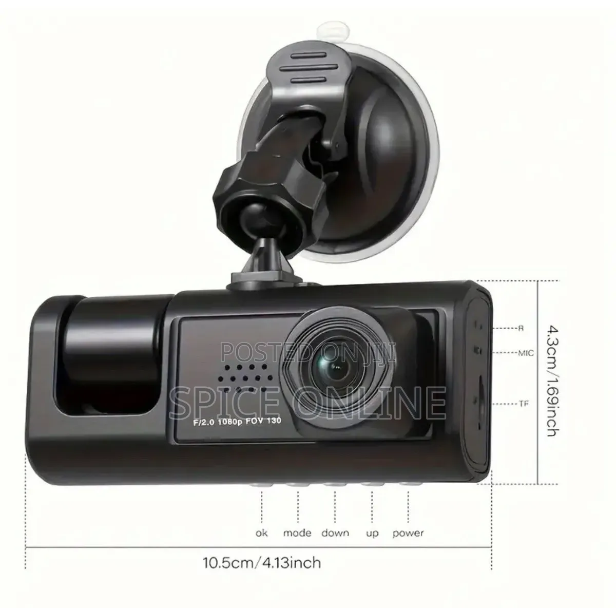 XVIP Generic 3-Channel Car DVR Dash Camera System.