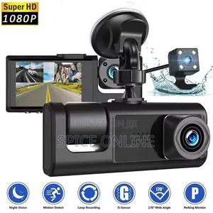 XVIP HIGH QUALITY Generic 3-Channel Car DVR Dash Camera System.