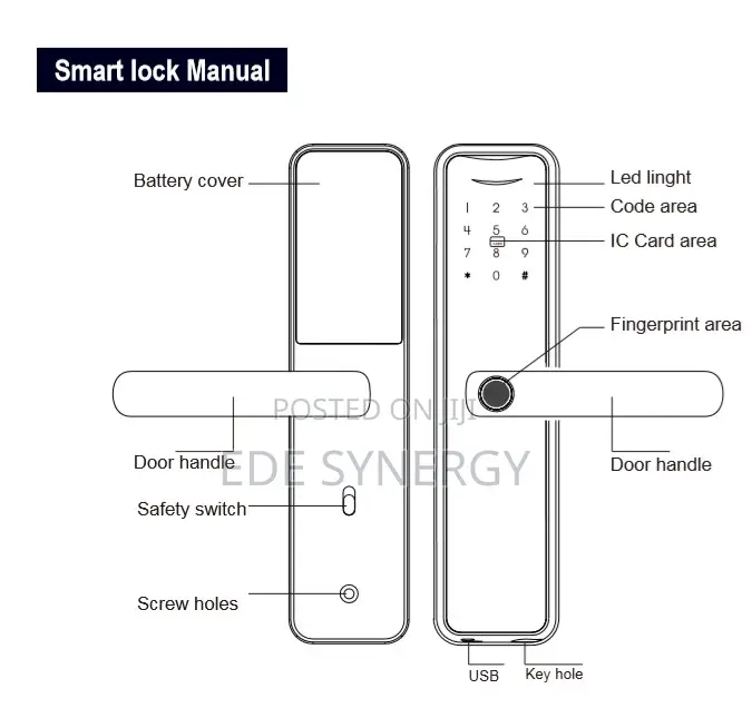 Home With Wifi Remote Unlock Smart Lock Tuya Lock Smart Home Devices