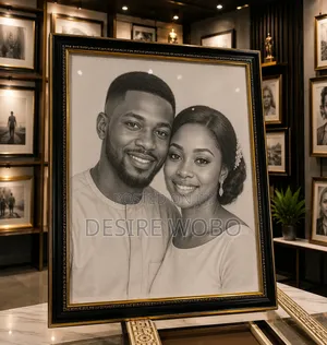 Wall Frame Pencil Art Work 16 by 20 Inches