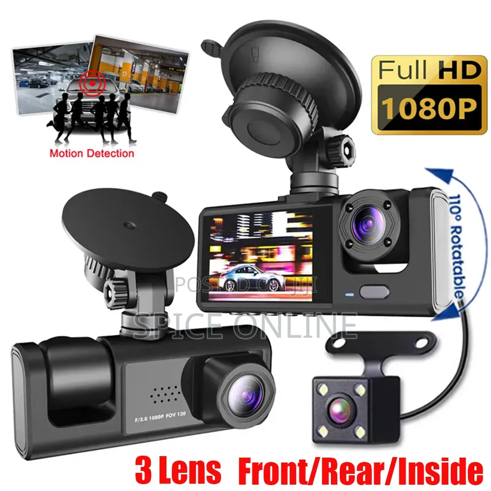 XVIP EXCLUSIVE QUALITY Generic 3-Channel Car DVR Dash Camera System.