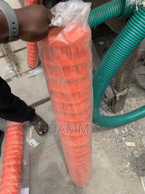 50-Meter Roll of Orange Safety Barrier Net