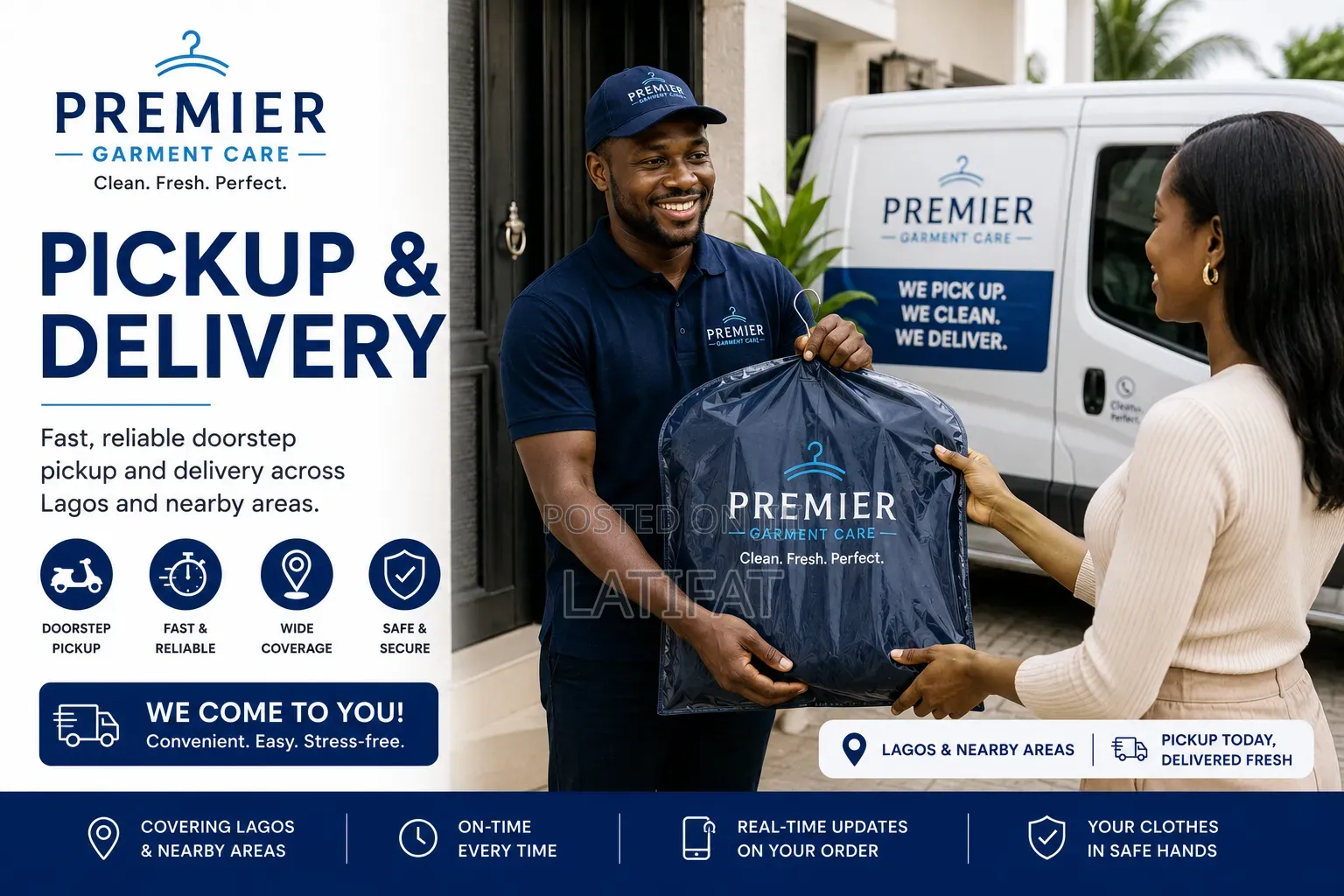 Premium Laundry Dry Cleaning Services, Doorstep Pickup Delivery
