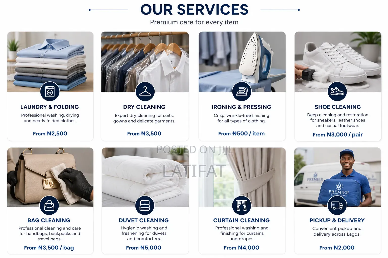 Premium Laundry Dry Cleaning Services, Doorstep Pickup Delivery