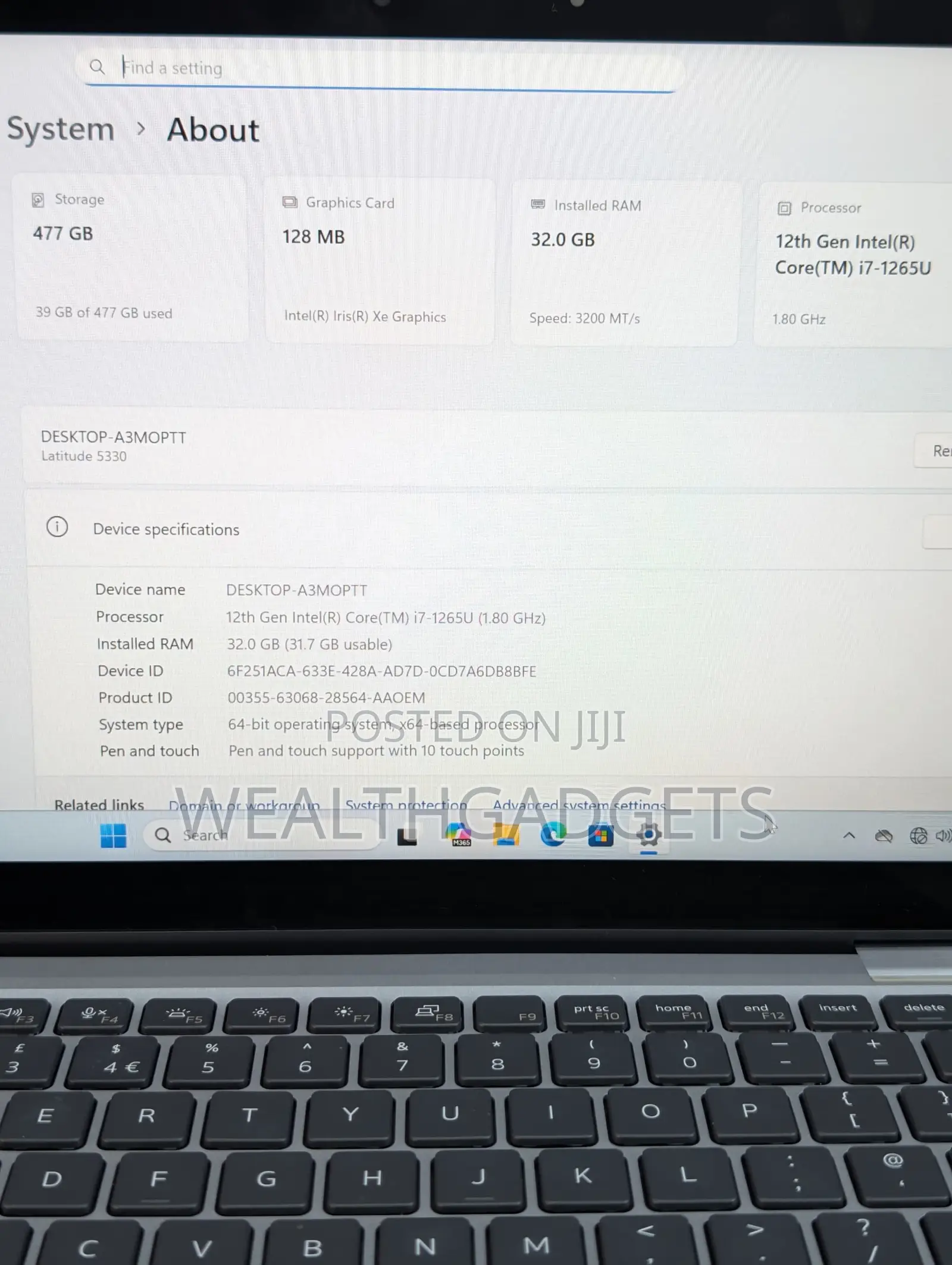 Laptop Dell Latitude 5330 32GB Intel Core i7 SSD 512GB
