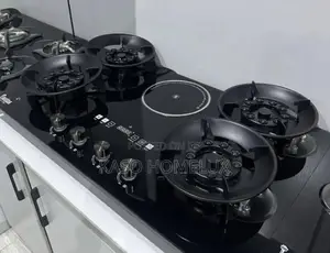 Gas Cooker Flip Up Built-in Gas Electric 5 in 1 Auto Ignition Soft.