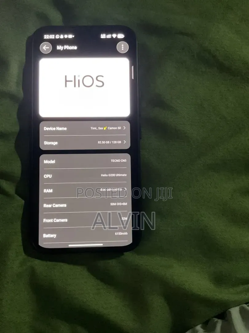 Tecno Camon 50 256 GB Black