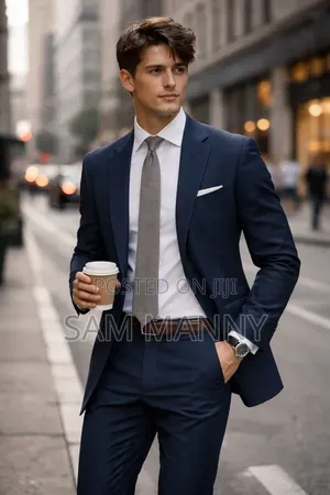 Navy Blue Quality Fitted Suits
