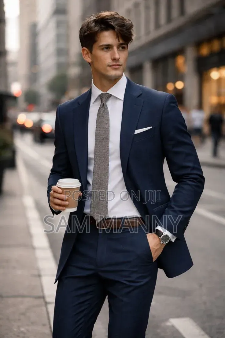 Navy Blue Quality Fitted Suits