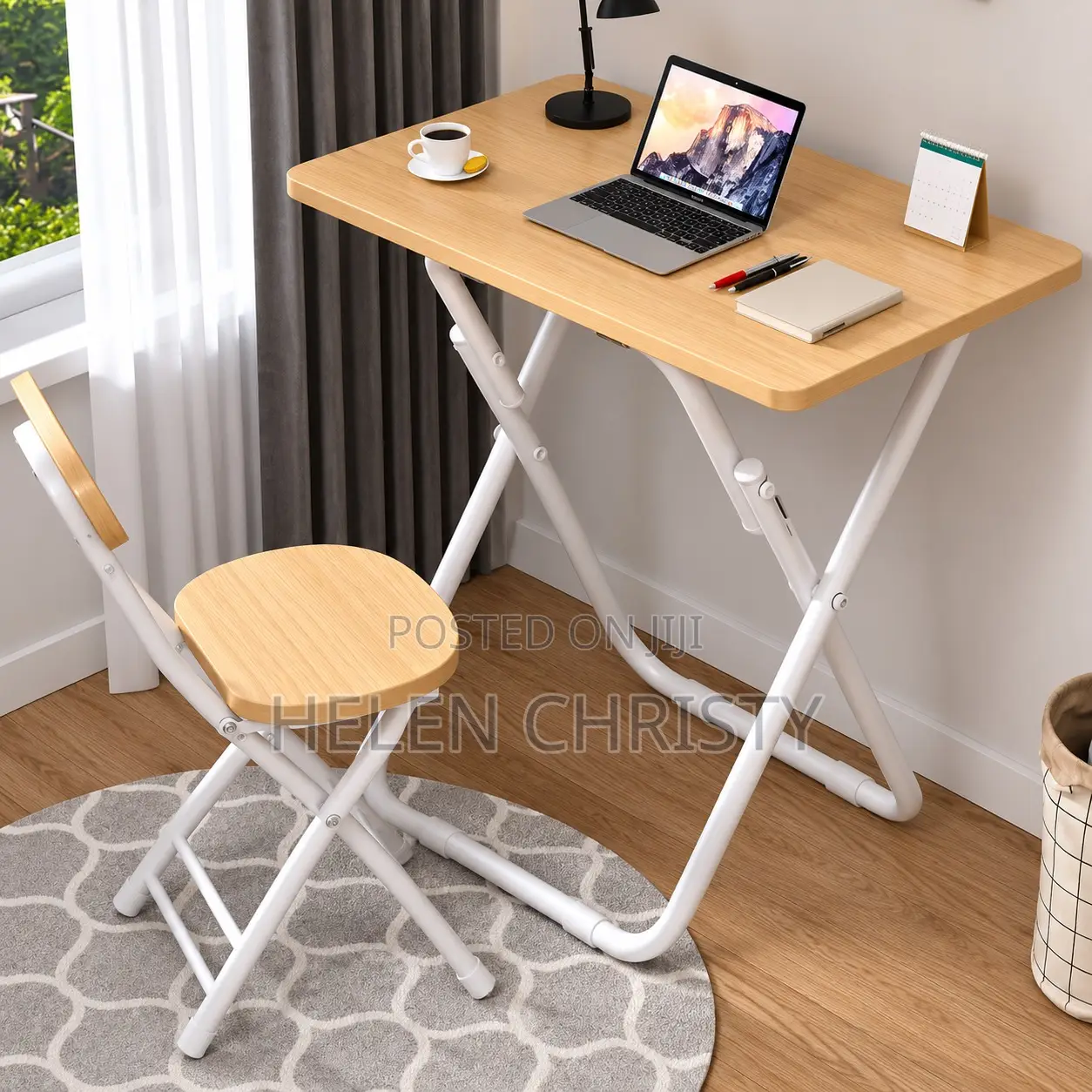 Foldable Study Table and Chair